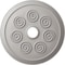 Ekena Millwork Spiral Ceiling Medallion (Fits Canopies up to 4"), 25 1/4"OD x 4"ID x 2"P, Ultra Pure White CM25SPUWF - alternate 1
